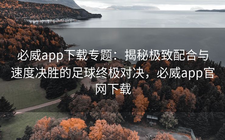 必威app下载专题：揭秘极致配合与速度决胜的足球终极对决，必威app官网下载  第2张