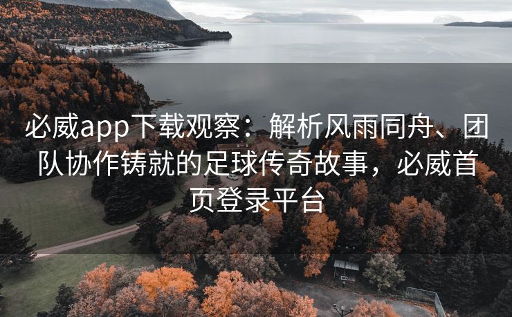 必威app下载观察：解析风雨同舟、团队协作铸就的足球传奇故事，必威首页登录平台