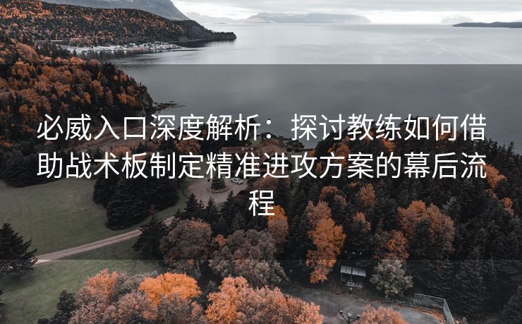 必威入口深度解析：探讨教练如何借助战术板制定精准进攻方案的幕后流程  第2张